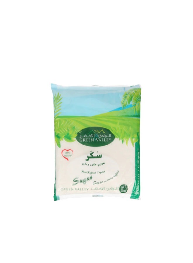 Green Valley White Sugar 2 kg – Pure Refined Granulated Sugar for Daily Use - Image 1